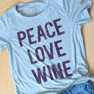 Peace, Love, Wine Graphic Tee